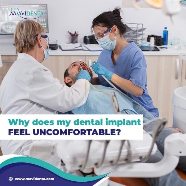 Implante dental que se siente demasiado grande Implante dental que se siente demasiado grande