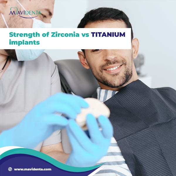 Strength of Zirconia vs Titanium implants